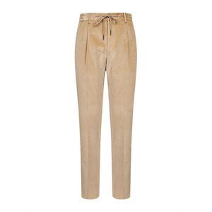 Tagliatore Men Beige Stretch Corduroy Newman Trousers